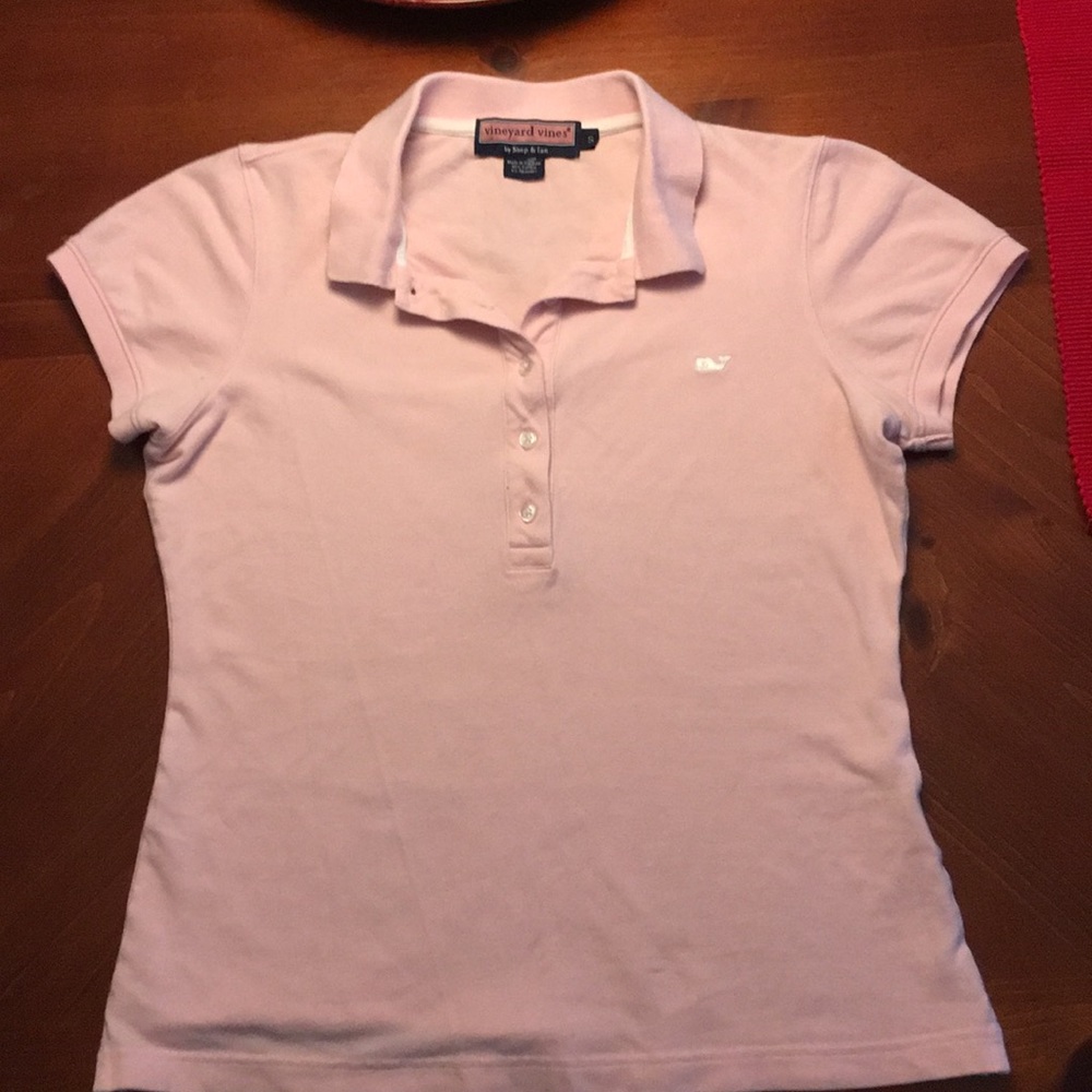 Vineyard vines pink polo